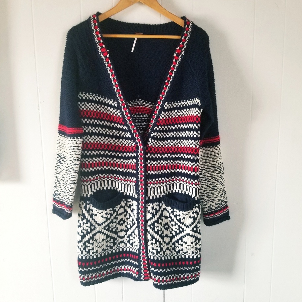 Free People Chunky Knit Cardigan